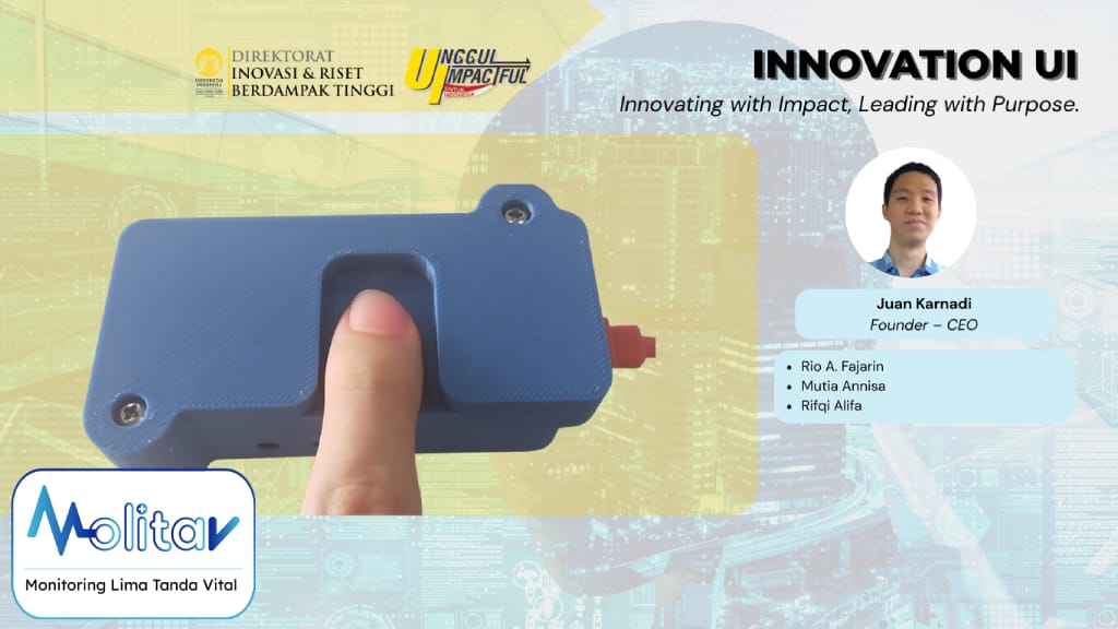 MOLITAV Inovasi Alat Monitoring Pasien Non-Invasif, Cepat, dan Portabel Karya Anak Bangsa