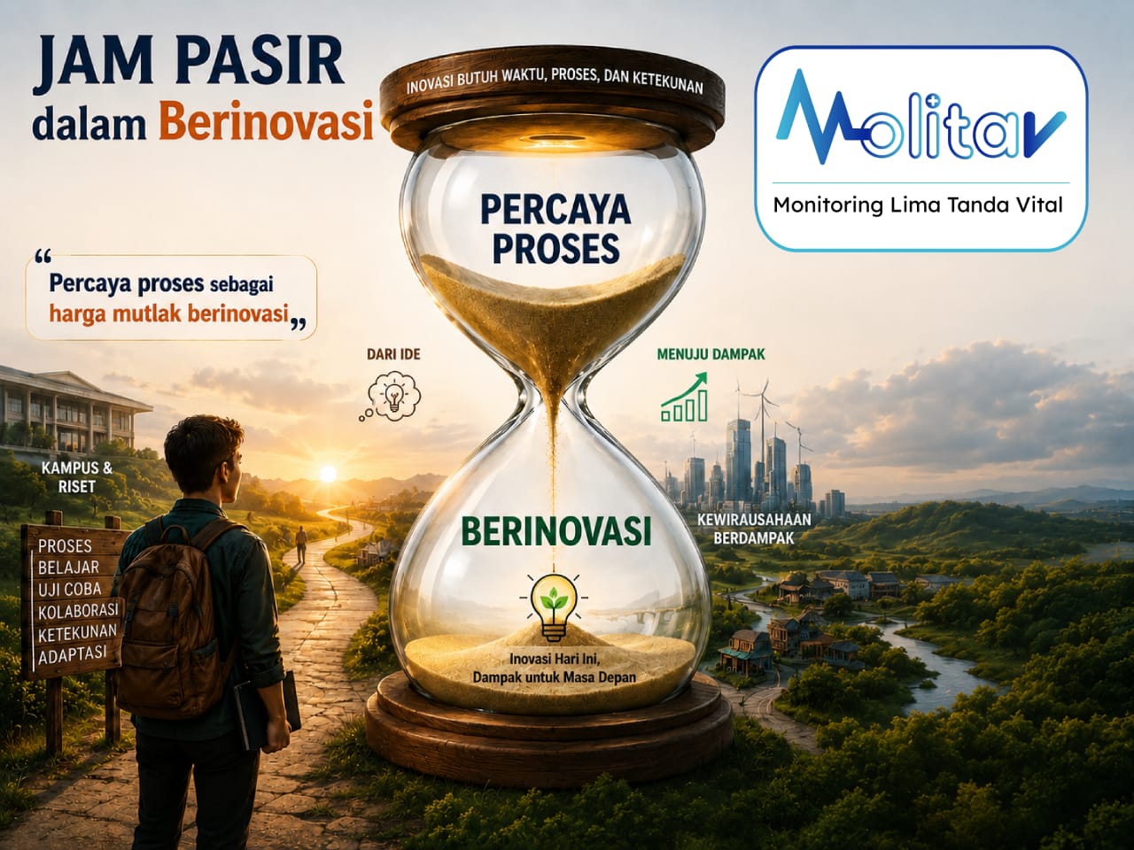 "Jam Pasir" dalam Berinovasi (14 Juli 2026) – KORAN SERU! YA | Percaya Proses sebagai Harga Mutlak